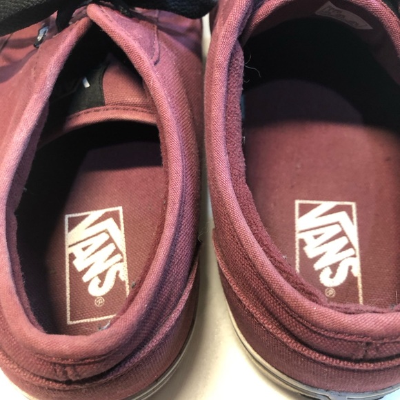 Vans Sneakers Men’s Size 11 Burgundy - Picture 3 of 12